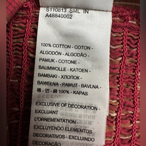 NWT Levi's Checkered Sweet Heart Neck Ruched Tie Front Crop Statement Top - Picture 12 of 13